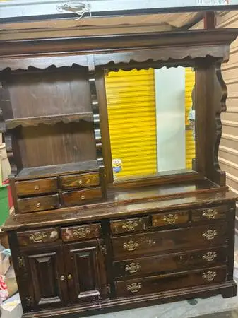 Vintage 1974 Pine Dresser