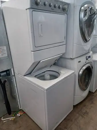 Whirlpool white stacked washer&dryer combo