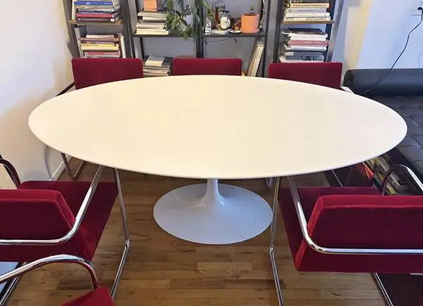 Authentic Knoll Saarinen Oval Dining Table (78”) / DWR