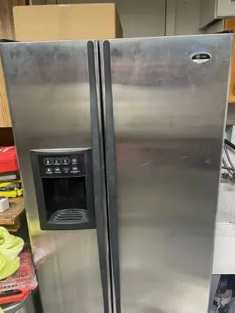 refrigerator ge side by side stainless
