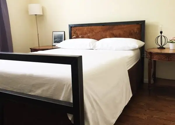 Queen size industrial hand made steel bed frame