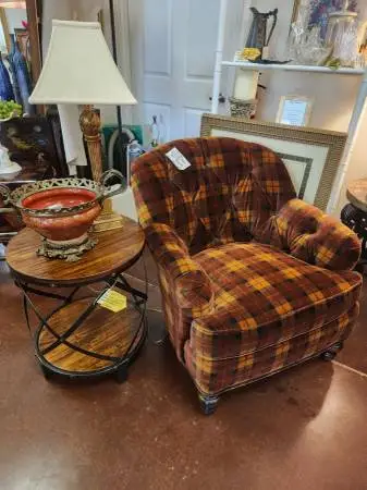 Southwood Barrel Back Tufted Upholstered Chair.-NOW