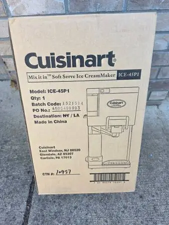 New Cuisinart Soft Serve Ice Cream Maker