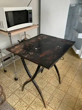 Cool antique side table, foldable