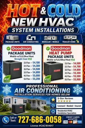 🏠 LIMITED TIME HOME A/C DEAL 🥶 COLD AIR FAST ❄️ GOODMAN / CARRIER