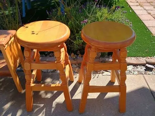 Oak Bar Stools, $40, for the set