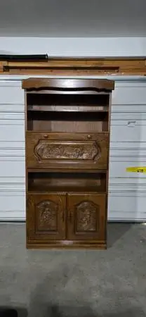 Unique Hutch with Carvings
