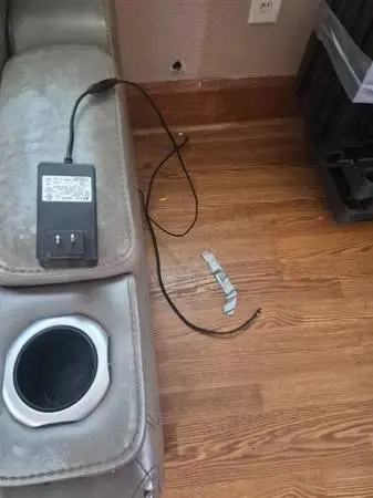 Green Electric recliner