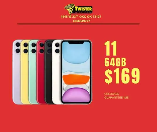 iPhone 11 64GB — Only $169 | Unlocked for Any Carrier | Twister Wireless