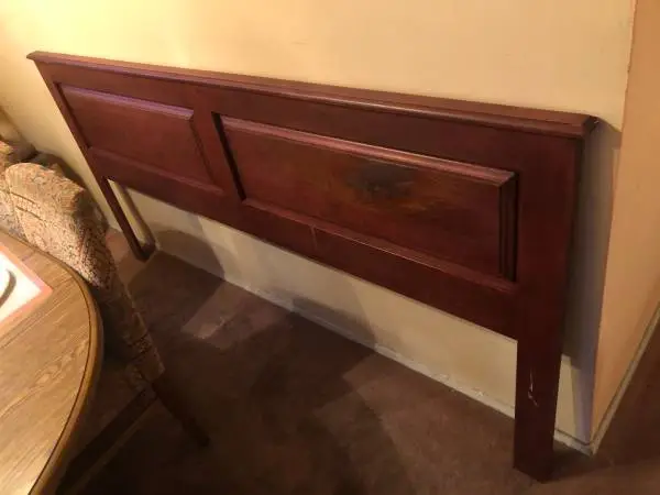 Vintage Gothic King Size Raised Panel Solid Wood Headboard USA Made!!!