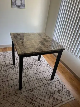 Brown dining table only