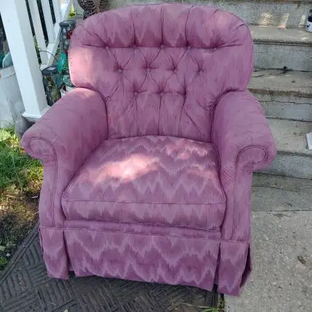 Chair, swevils and rocks, very comfortable, No rips, $15