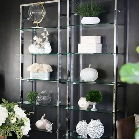 New In Box Hogh Quality Chrome and Glass Shelves