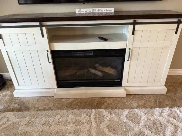 TV Console with Electric Fireplace