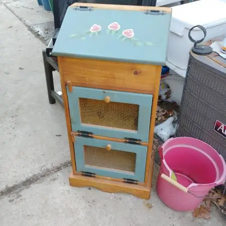 Cabinet - fruits and vegetables dry storage, real wood,  $50