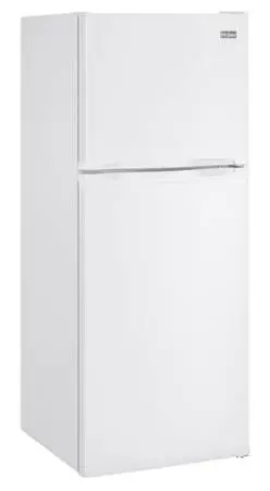 White 9.8-cu ft Counter-Depth 24-in Wide Top-Freezer Refrigerator