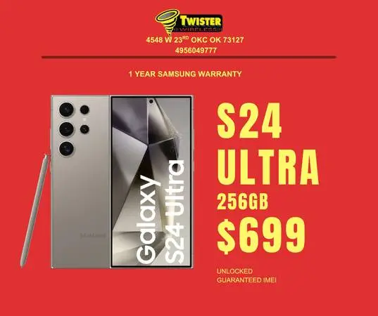 Samsung Galaxy S24 Ultra 256GB — Only $699 | Unlocked for Any Carrier | Twiste