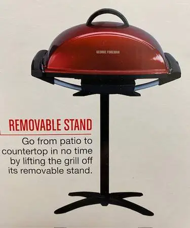 George Foreman Indoor-Outdoor Grill Model # GFO201R (NEW)