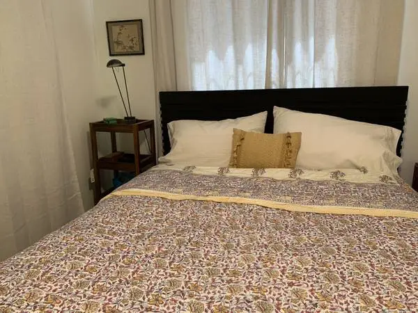 Queen Sealy-posture-pedic mattress and harwood headboard
