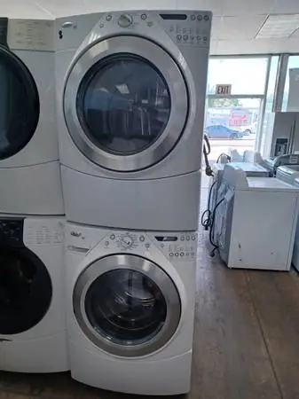 Whirlpool White Stackable washer and dryer set