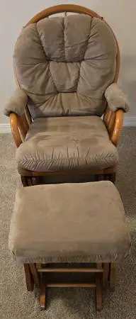 Glider Rocking Chair with Glider Ottoman