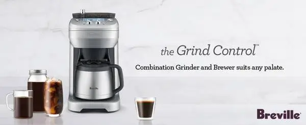 Breville BDC650BSS Grind Control Coffee Maker With Grinder, Brushed St