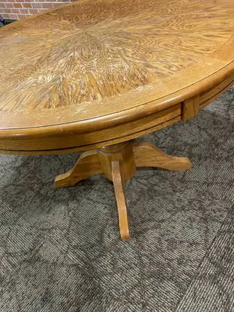 Wood Round Church Table