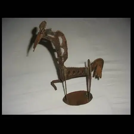 VINTAGE 1950S MODERN MIDCENTURY HAROLD MONK WELDED STEEL ART SCULPTURE