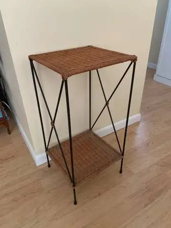 Reduced Cute wicker side table