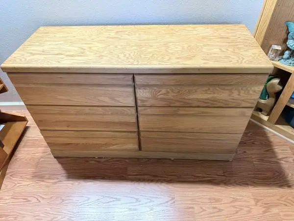 Dresser, Solid Oak Six Drawer