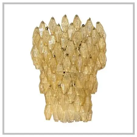 Carlo Scarpa For Venini Polyhedral Chandelier. Estimated Price: $20,00