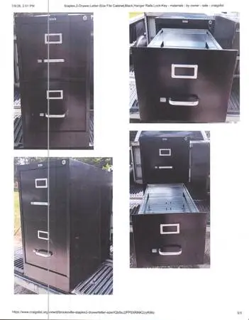 File cabinet 2 drawer letter
