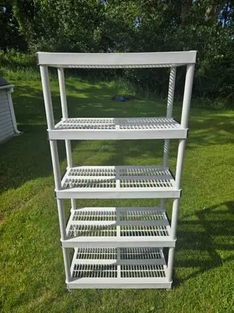 Ventilated Plastic Shelving Unit - 3 Available