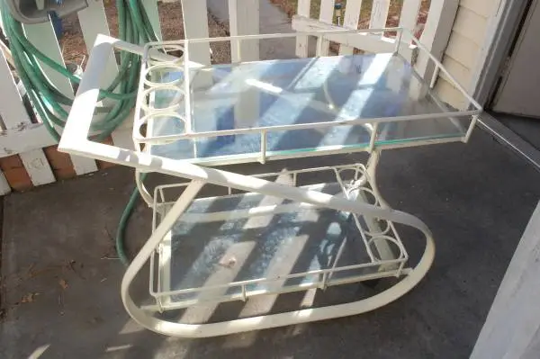 Rare MCM beverage cart