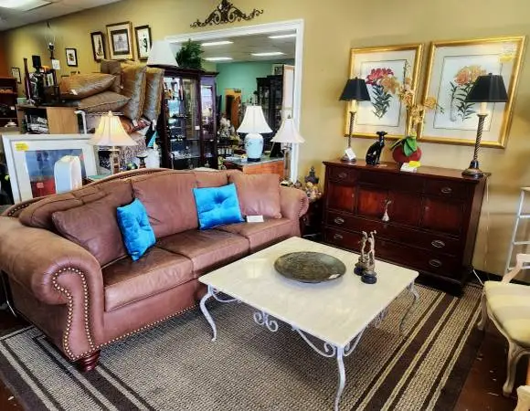 Thomasville Nubuck Classic Sofa-89L x 39D x 36H