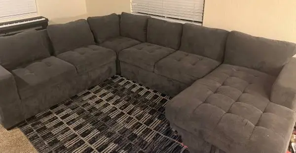 Grey sectional