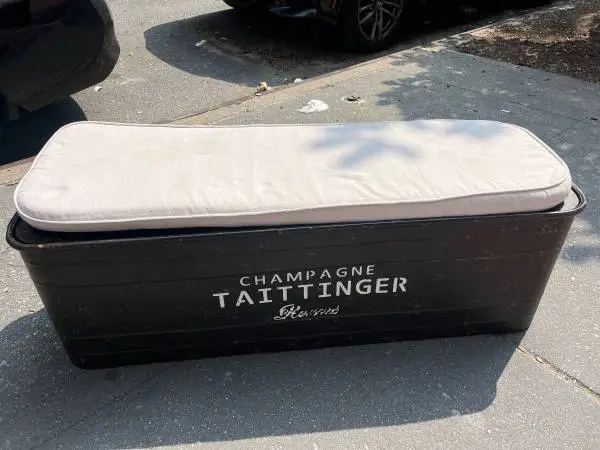 Metal Storage Bench