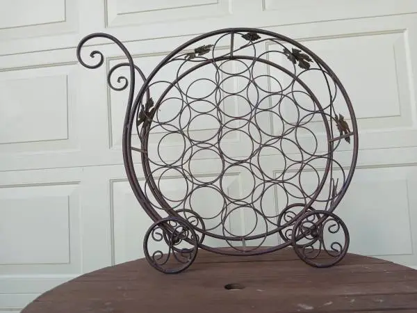 HAVE 2 ATTRACTIVE WINE BOTTLE HOLDER DISPLAYS $20 each
