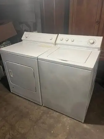 Refurbished washer gas dryer installed
