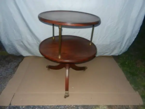 ANTIQUE ENGLISH GEORGIAN DUMB WAITER TABLE-MUST SEE