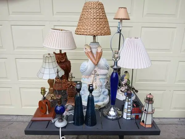 Beautiful selection of table lamps / indoor lighting, all individually