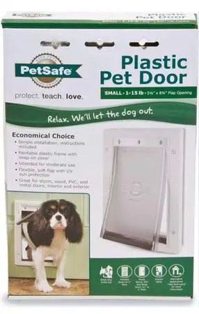 New Pet door plastic small dogs 1-15 pounds