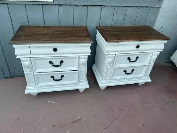 Solid wood two night stands in very good condition