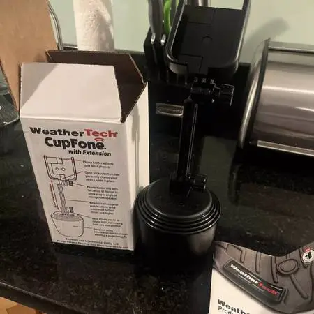 WeatherTech CupFone with Extension in the box…