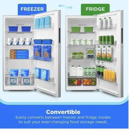 Freezer/Refrigerator—Switchable.        LIKE NEW