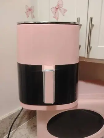 pink and black air fryer