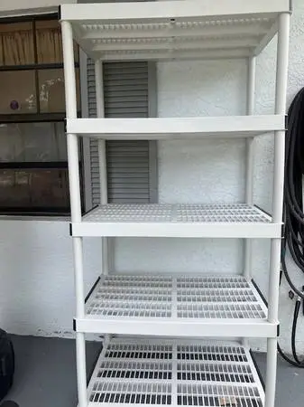 5 tier plastic shelf