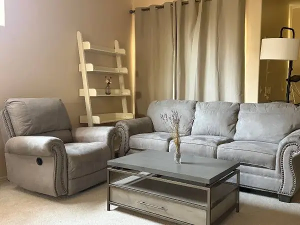 Ashely Signature  One Sofa Set Metal Frame Excellent Condition