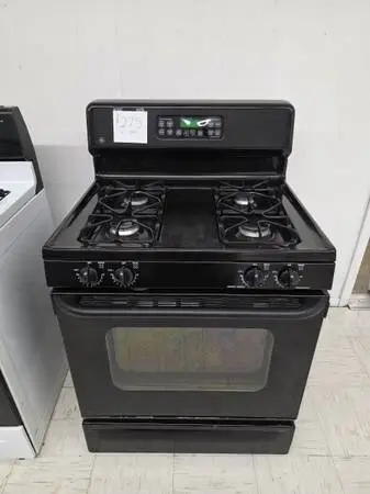 GE 30 Black Gas Stove