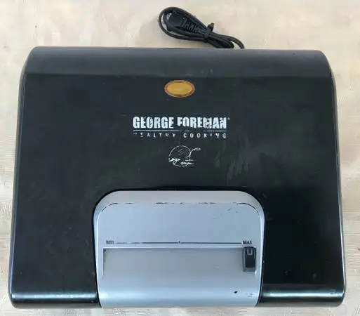 George Foreman Grill – Model GLP80VB– Works Great – Used
